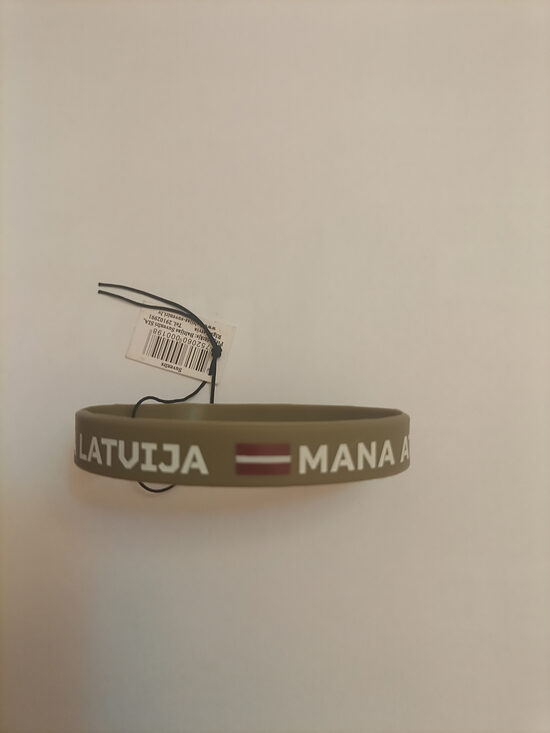 Gumijas rokas aproce '' MANA LATVIJA MANA ATBILDĪBA''